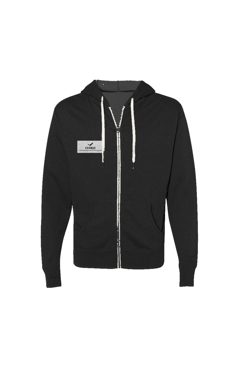 Heathered French Terry Full-Zip Hooded Sweatshirt