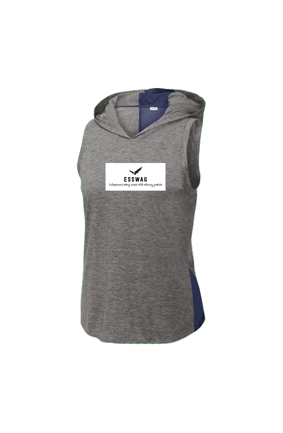 True Navy/ Dark Grey Heather Hoodie Tank